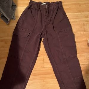 cargo pants for women size small color brown